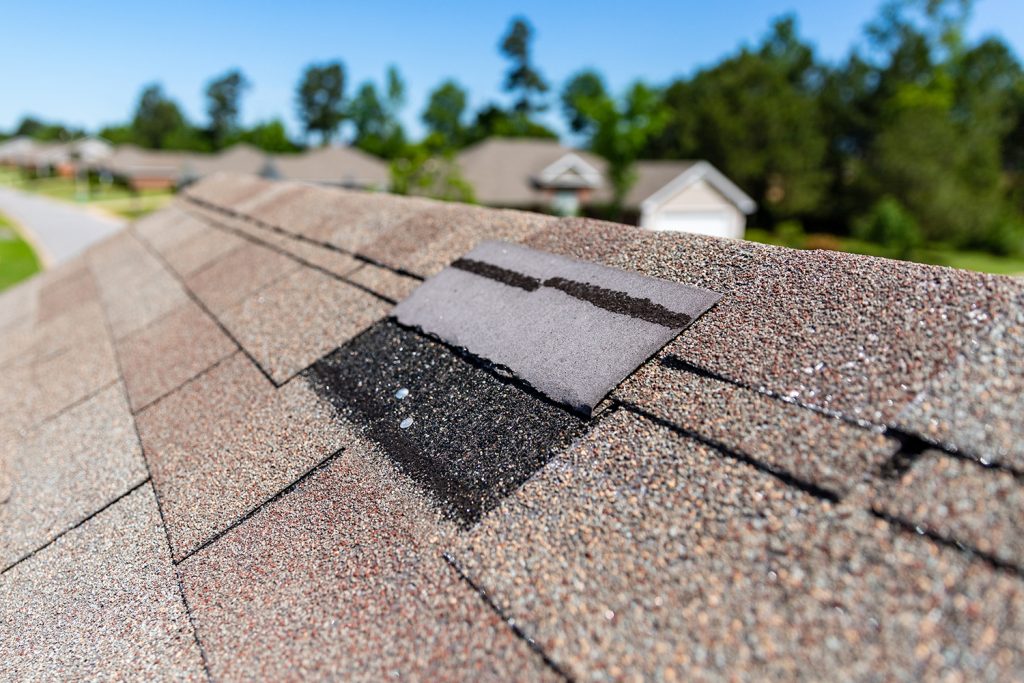 Repair options for roof leaks caused by missing shingles